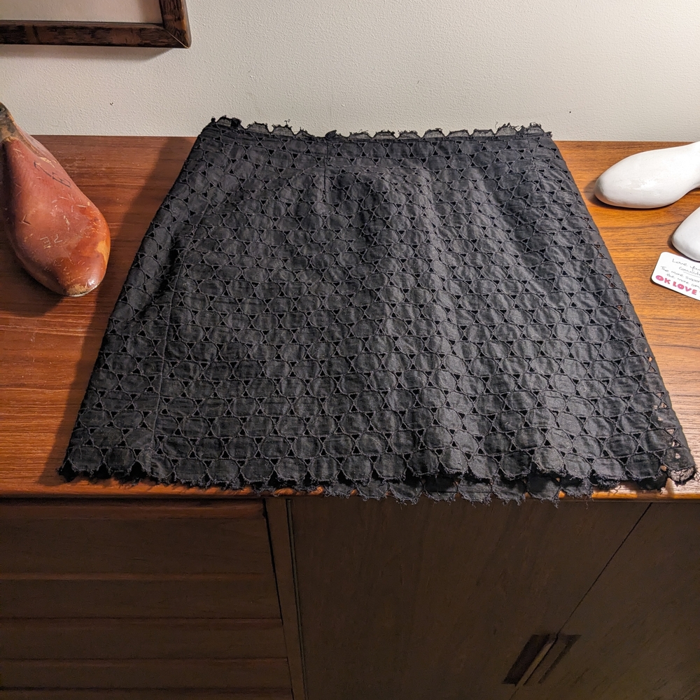 Black Lace Skirt Cotelac